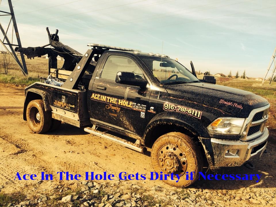 Stuck in a bad spot? Ace In The Hole towing has the trucks and the equipment to get you out. Using a winch to drag a vehicle out of the mud is dirty business, but we are always ready for some mud and grime if that's what it takes to get the job done.
