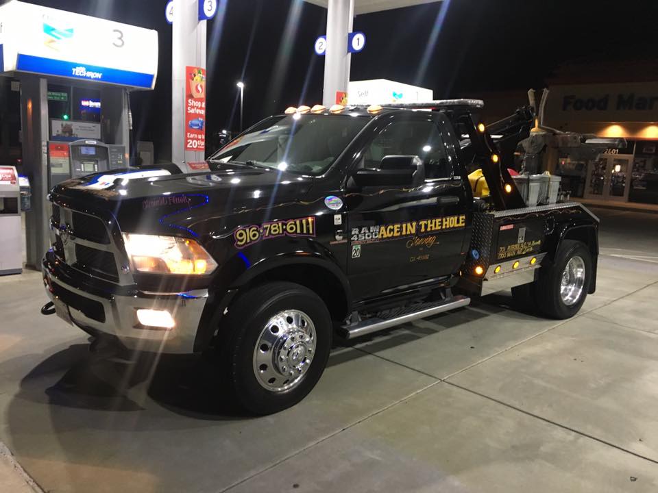 Tow trucks needs gas, and Sacramento Ace Towing keeps all the trucks gassed up so there is never a delay in getting to you when you need help.